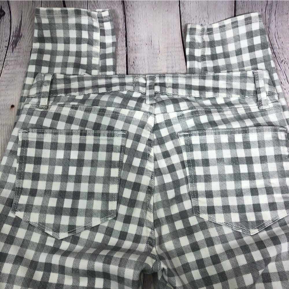 Paige pants jeans gray and white
